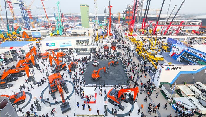 Bauma China trade fair center floor