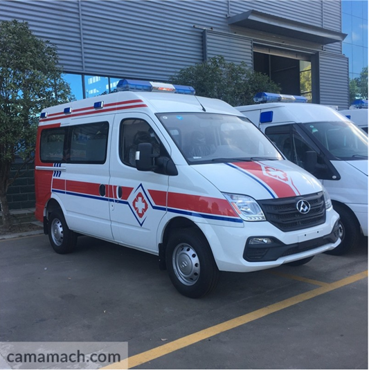 Ambulance is a life-saving emergency vehicles equipped with enough medical facilities.