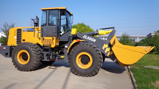 A model of XCMG ZL50GN wheel loading machine.