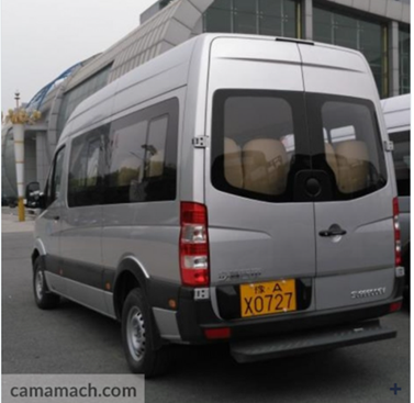16-Person EV Van for Sale – Rear View of the 16-Person Electric Van