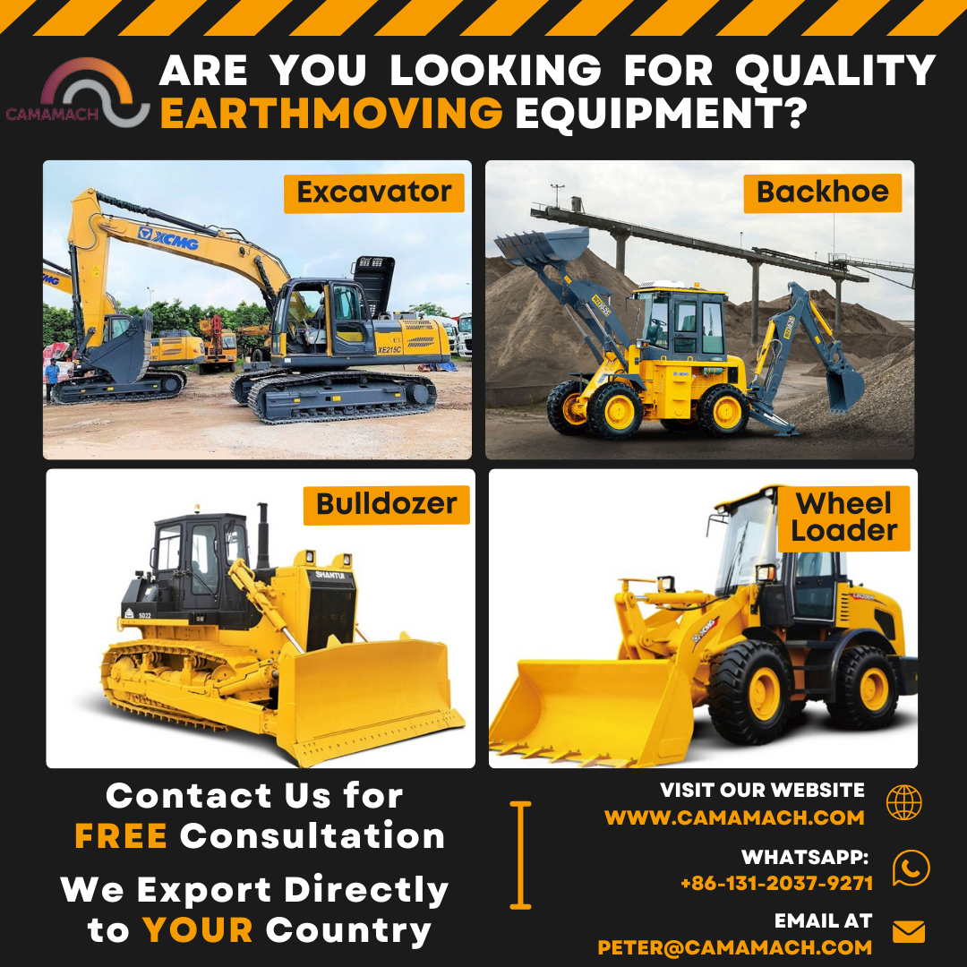 Earthmoving equipment from Camamach. 