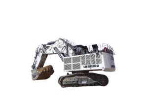 Image of the Massive Liebherr R 996 B which is the most powerful excavator for mining