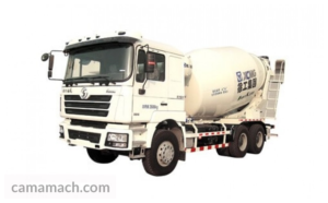 A product photo of a white XCMG 10 CBM Standard Concrete Mixer listed for sale at Camamach