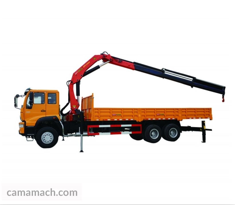 An image of a 10-ton Lifting Capacity Truck-mounted Crane with Foldable Boom by SANY Listed for sale at Camamach